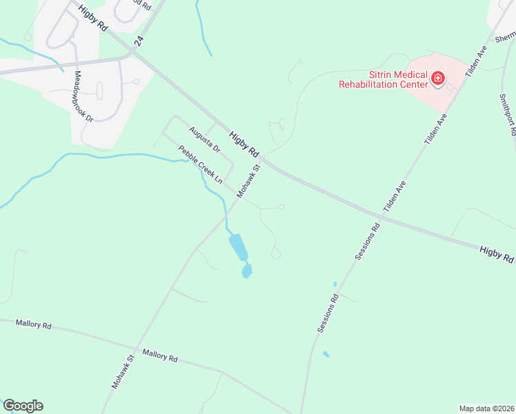 map of restaurants, bars, coffee shops, grocery stores, and more near Kingfisher Lane in Oneida County