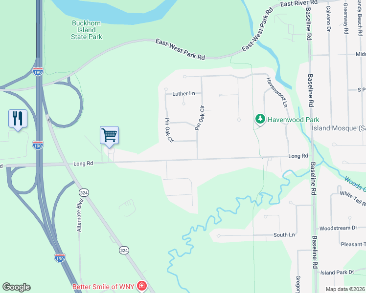map of restaurants, bars, coffee shops, grocery stores, and more near 78 Pin Oak Cir in Grand Island