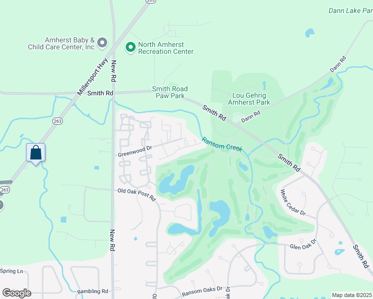 map of restaurants, bars, coffee shops, grocery stores, and more near 71 Tralee Terrace in East Amherst