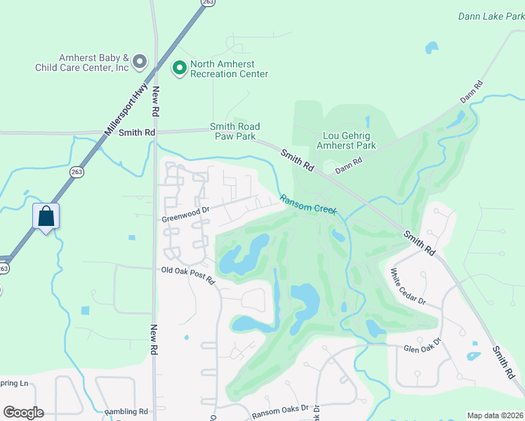 map of restaurants, bars, coffee shops, grocery stores, and more near 14 Tralee Terrace in East Amherst