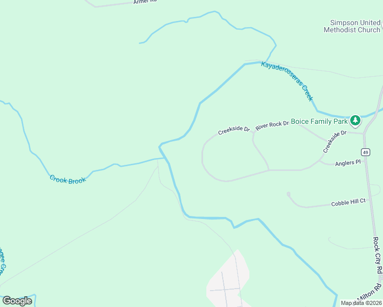 map of restaurants, bars, coffee shops, grocery stores, and more near 43 Creekside Drive in Ballston Spa