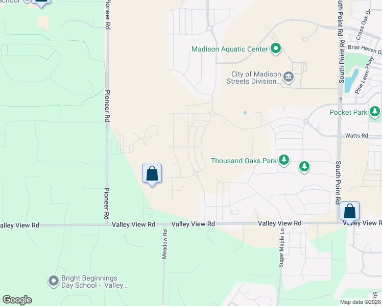 map of restaurants, bars, coffee shops, grocery stores, and more near 711 Old Timber Pass in Verona