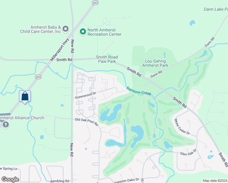 map of restaurants, bars, coffee shops, grocery stores, and more near 12 Tralee Terrace in East Amherst