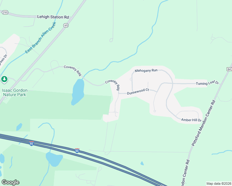 map of restaurants, bars, coffee shops, grocery stores, and more near 83 Coventry Ridge in Pittsford