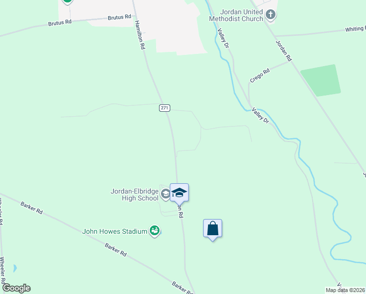 map of restaurants, bars, coffee shops, grocery stores, and more near 5758 Hamilton Road in Jordan