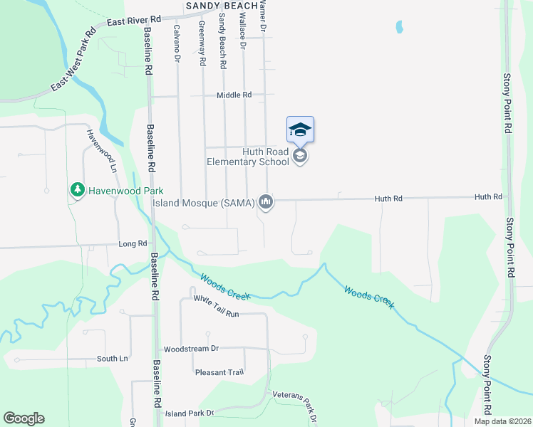 map of restaurants, bars, coffee shops, grocery stores, and more near 1822 Huth Road in Grand Island