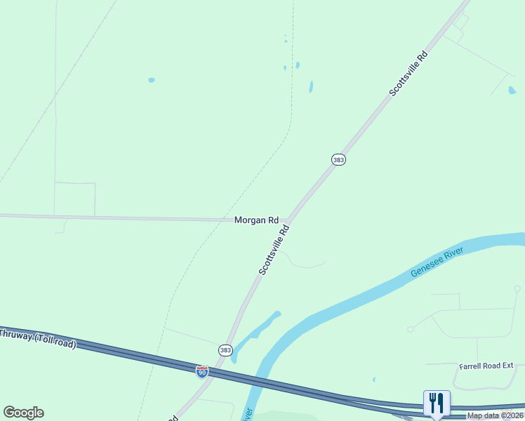 map of restaurants, bars, coffee shops, grocery stores, and more near 12 Morgan Road in Scottsville