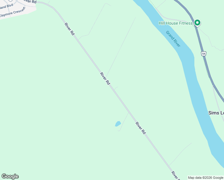 map of restaurants, bars, coffee shops, grocery stores, and more near 4205 River Road in Caledonia