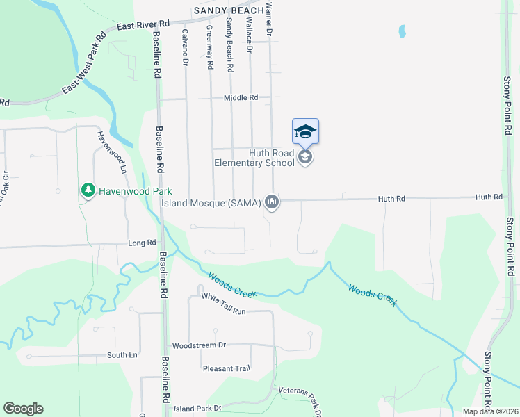 map of restaurants, bars, coffee shops, grocery stores, and more near 1822 Huth Road in Grand Island