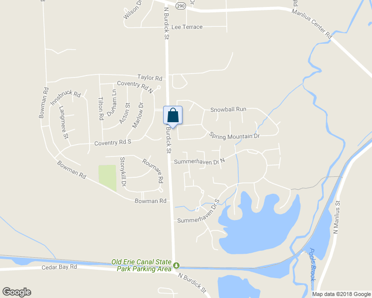 map of restaurants, bars, coffee shops, grocery stores, and more near 491 Summerhaven Drive North in East Syracuse