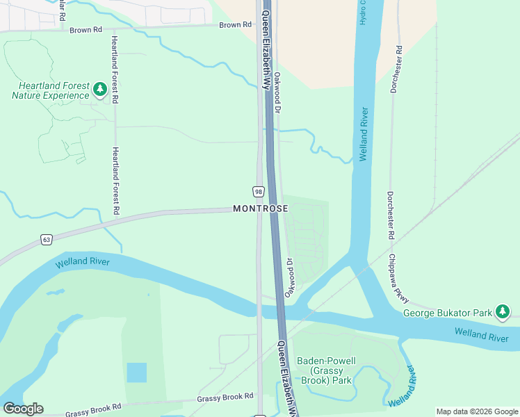 map of restaurants, bars, coffee shops, grocery stores, and more near in Niagara Falls