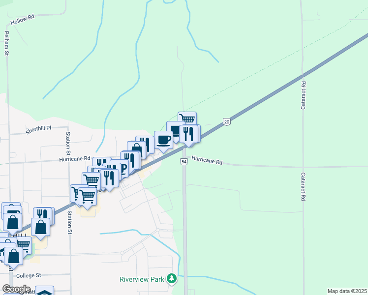 map of restaurants, bars, coffee shops, grocery stores, and more near in Pelham