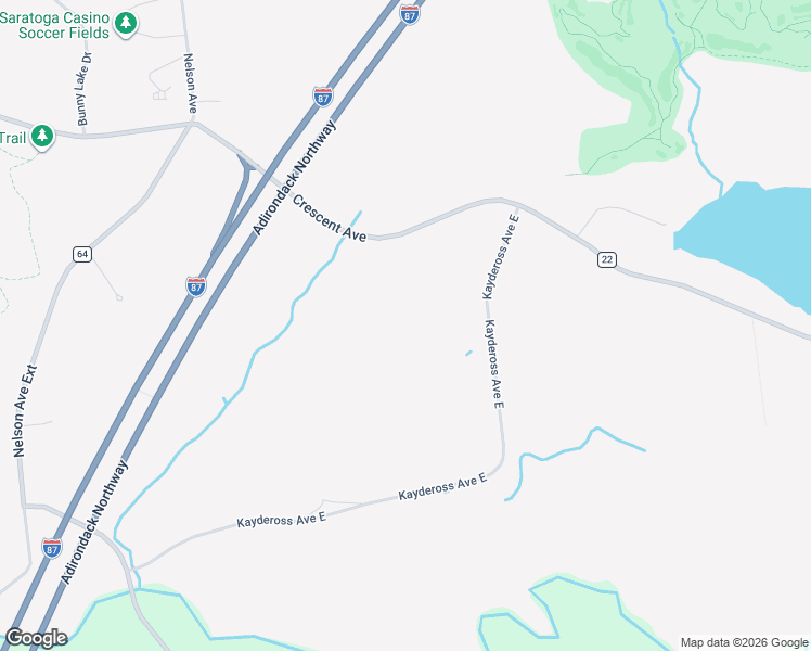 map of restaurants, bars, coffee shops, grocery stores, and more near 227 Kaydeross Avenue East in Saratoga Springs