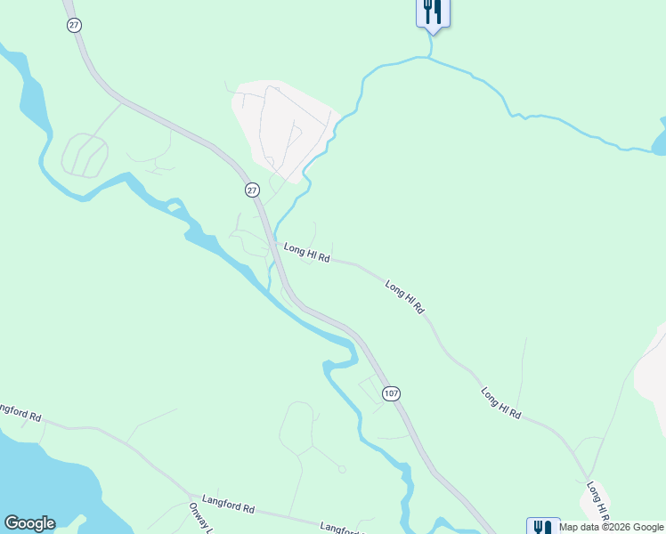map of restaurants, bars, coffee shops, grocery stores, and more near 68 Longhill Road in Raymond