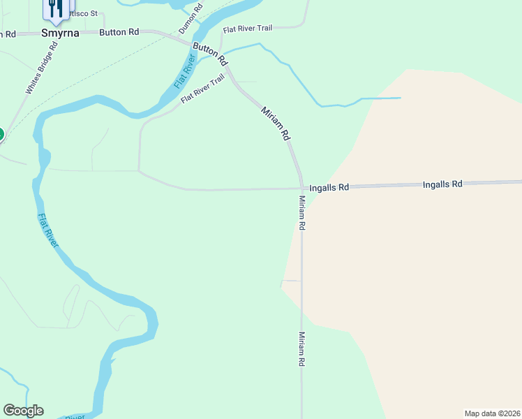 map of restaurants, bars, coffee shops, grocery stores, and more near 8960-9538 Ingalls Road in Belding