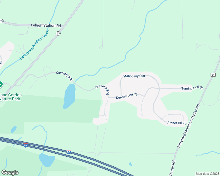 map of restaurants, bars, coffee shops, grocery stores, and more near 83 Mahogany Run in Pittsford