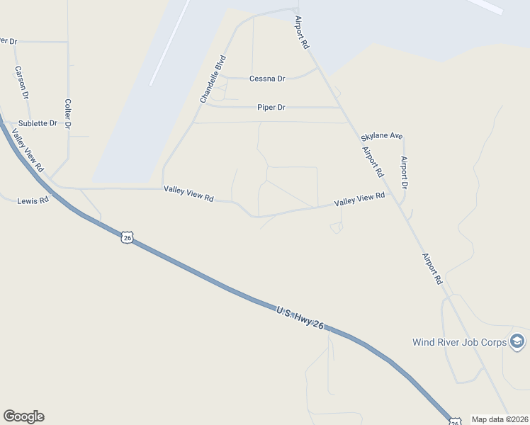 map of restaurants, bars, coffee shops, grocery stores, and more near 4912 Valley View Road in Riverton