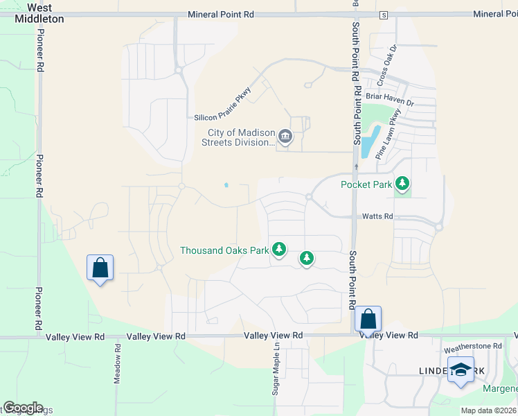 map of restaurants, bars, coffee shops, grocery stores, and more near 606 Gingergrass Way in Verona
