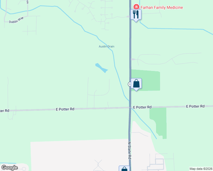 map of restaurants, bars, coffee shops, grocery stores, and more near 9410 Hickory Hollow Court in Davison
