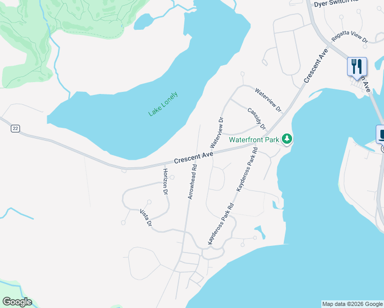 map of restaurants, bars, coffee shops, grocery stores, and more near 3 Echo Ridge Road in Saratoga Springs