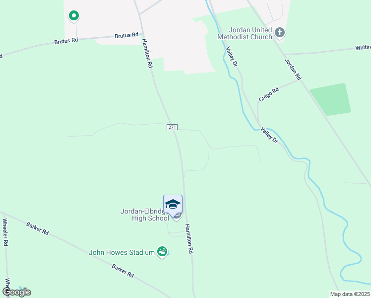 map of restaurants, bars, coffee shops, grocery stores, and more near 5792 Hamilton Road in Jordan