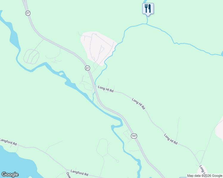 map of restaurants, bars, coffee shops, grocery stores, and more near 68 Longhill Road in Raymond