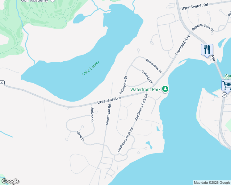 map of restaurants, bars, coffee shops, grocery stores, and more near 3 Echo Ridge Road in Saratoga Springs