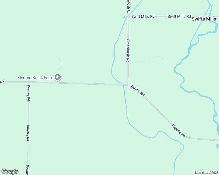 map of restaurants, bars, coffee shops, grocery stores, and more near 12153 Rapids Road in Akron