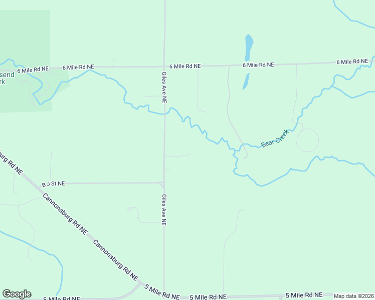 map of restaurants, bars, coffee shops, grocery stores, and more near 4900 Giles Avenue Northeast in Ada