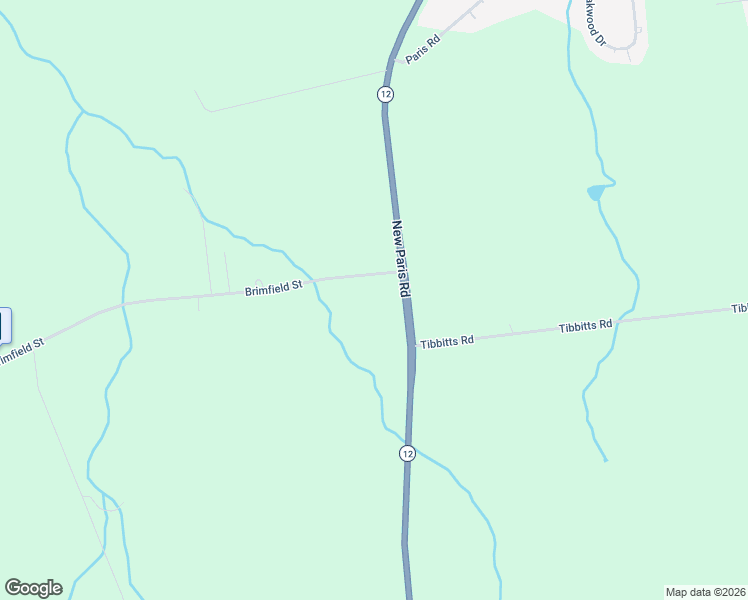 map of restaurants, bars, coffee shops, grocery stores, and more near 8401-8499 Brimfield Street in New Hartford