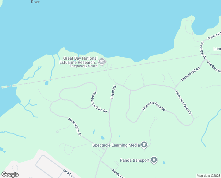 map of restaurants, bars, coffee shops, grocery stores, and more near 63 Depot Road in Stratham