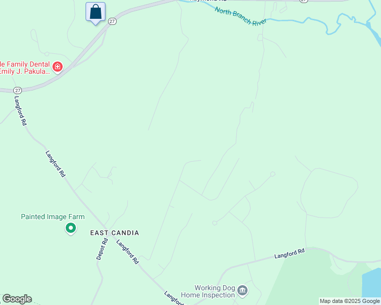 map of restaurants, bars, coffee shops, grocery stores, and more near 30 Roy Street in Raymond