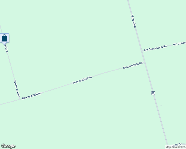 map of restaurants, bars, coffee shops, grocery stores, and more near 406118 Beaconsfield Road in Burgessville