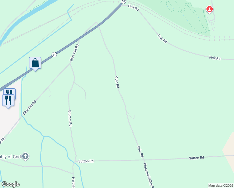 map of restaurants, bars, coffee shops, grocery stores, and more near 1167 Cole Road in Newark