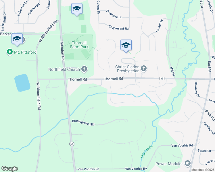 map of restaurants, bars, coffee shops, grocery stores, and more near 8 Wood Stone Rise in Pittsford