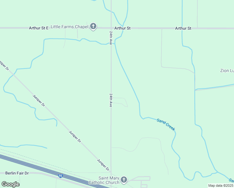 map of restaurants, bars, coffee shops, grocery stores, and more near 15634 24th Avenue in Marne