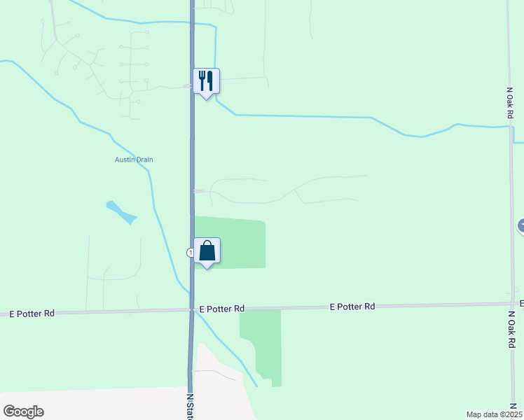 map of restaurants, bars, coffee shops, grocery stores, and more near 10092 Hunt Drive in Davison