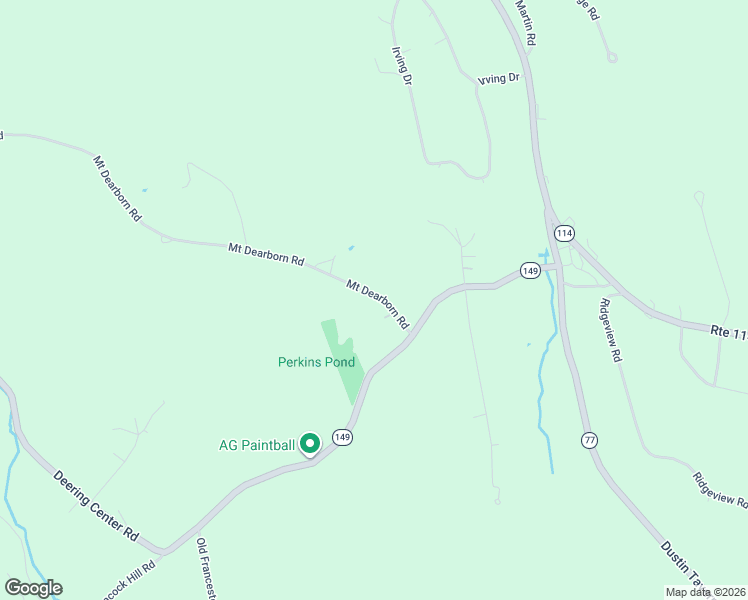 map of restaurants, bars, coffee shops, grocery stores, and more near 11 Mount Dearborn Road in Weare