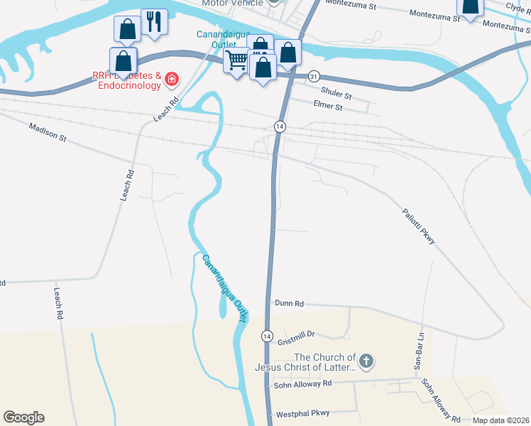 map of restaurants, bars, coffee shops, grocery stores, and more near 180 Geneva Street in Lyons