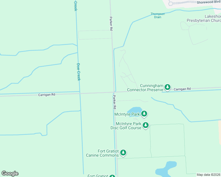 map of restaurants, bars, coffee shops, grocery stores, and more near 5001 Parker Road in St. Clair County