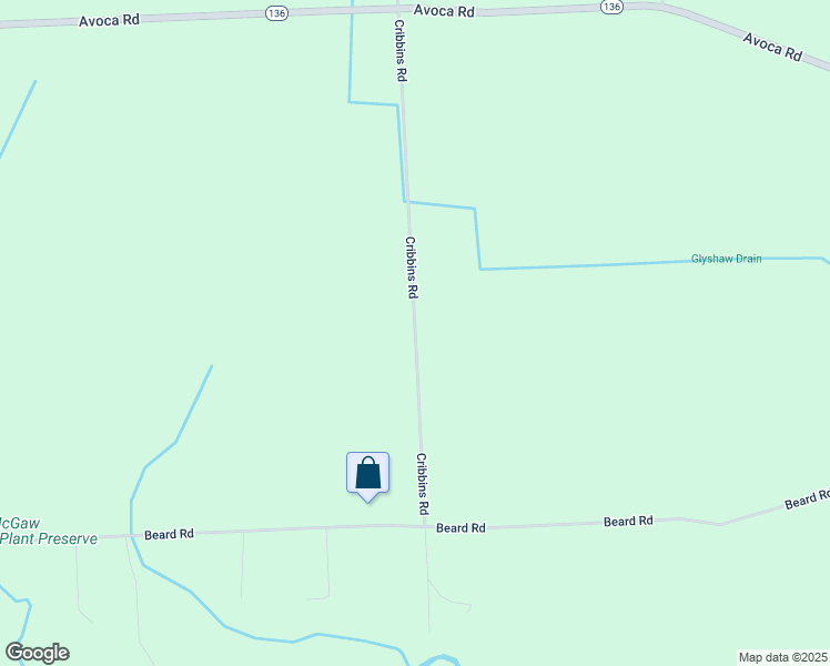 map of restaurants, bars, coffee shops, grocery stores, and more near 5000-5314 Cribbins Road in North Street