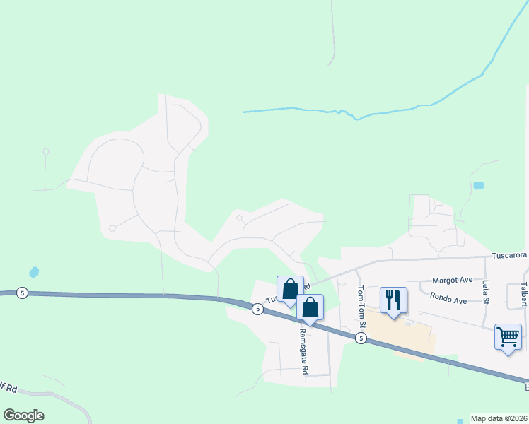 map of restaurants, bars, coffee shops, grocery stores, and more near 1921 North Ridge Drive in Sullivan
