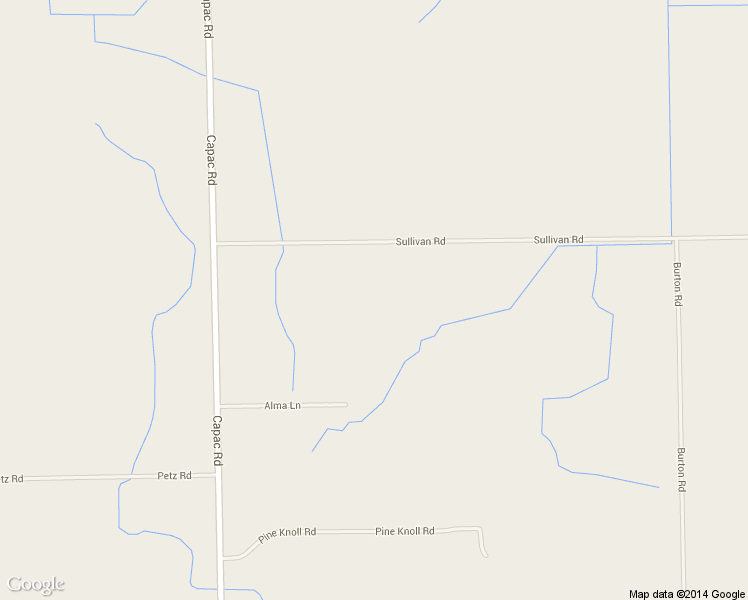 map of restaurants, bars, coffee shops, grocery stores, and more near 14835 Sullivan Rd in Capac