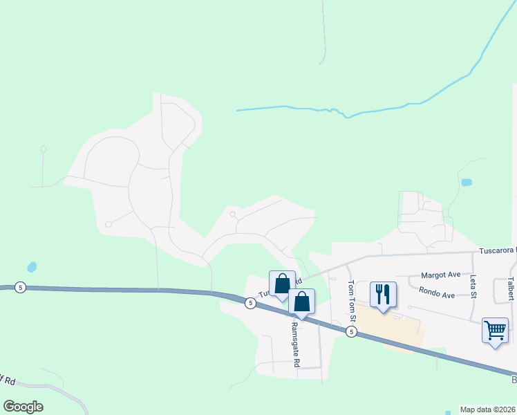 map of restaurants, bars, coffee shops, grocery stores, and more near 1921 North Ridge Drive in Sullivan