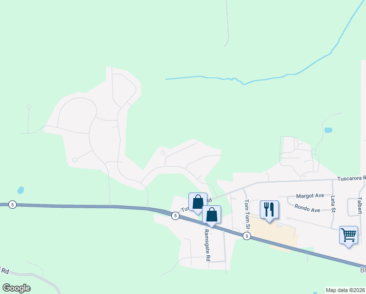 map of restaurants, bars, coffee shops, grocery stores, and more near 1921 North Ridge Drive in Sullivan