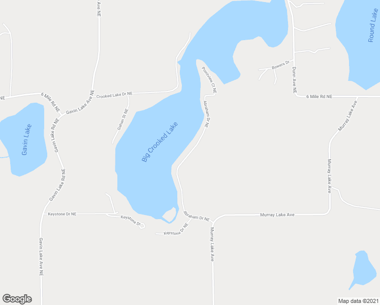 map of restaurants, bars, coffee shops, grocery stores, and more near 5010 Abraham Drive Northeast in Lowell