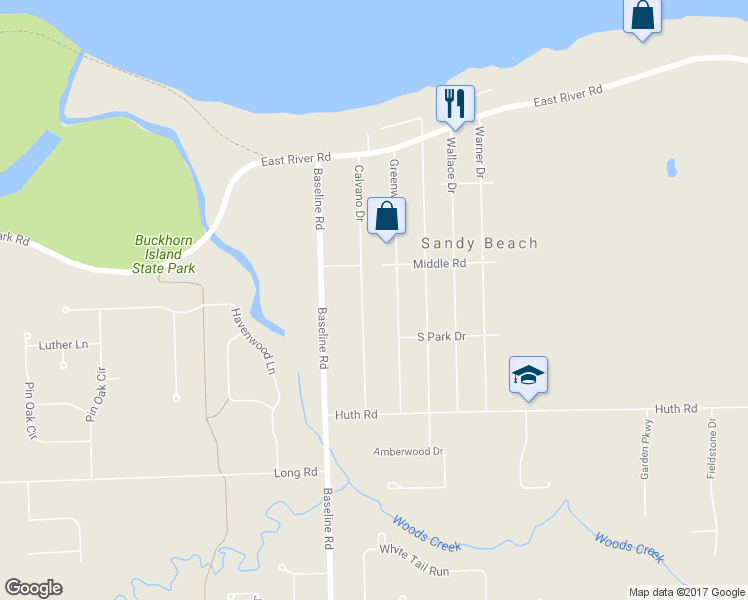 map of restaurants, bars, coffee shops, grocery stores, and more near 3411 Calvano Drive in Grand Island