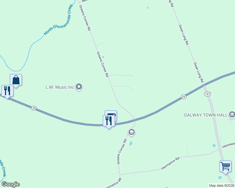 map of restaurants, bars, coffee shops, grocery stores, and more near 5976 Greens Corner Road in Galway