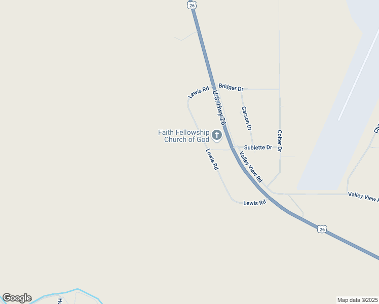 map of restaurants, bars, coffee shops, grocery stores, and more near 3220 Lewis Road in Riverton