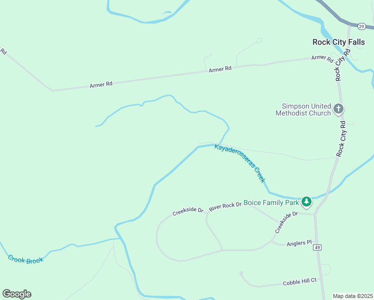 map of restaurants, bars, coffee shops, grocery stores, and more near in Rock City Falls